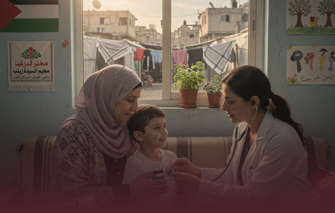 اعلان لتسجيل الأطفال من ذوي الأمراض المزمنة في مخيم السيدة زينب